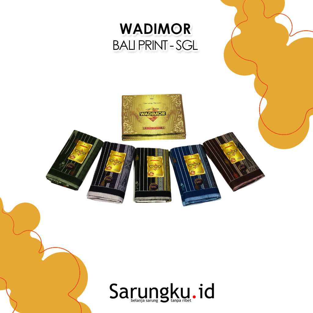 SARUNG WADIMOR BALI PRINT SGL ECER/ GROSIR 10-PCS