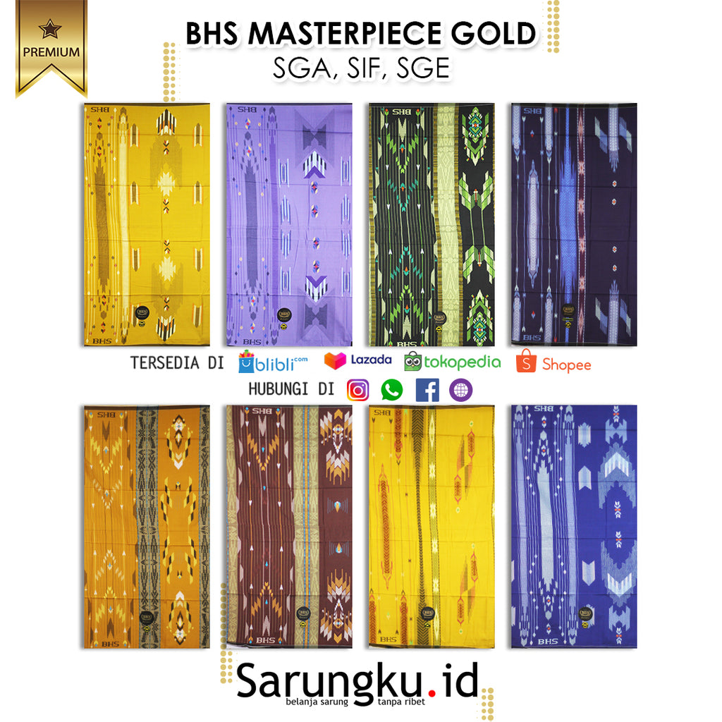 SARUNG BHS MASTERPIECE GOLD SGA, SIF, SGE ECER/GROSIR 10-PCS