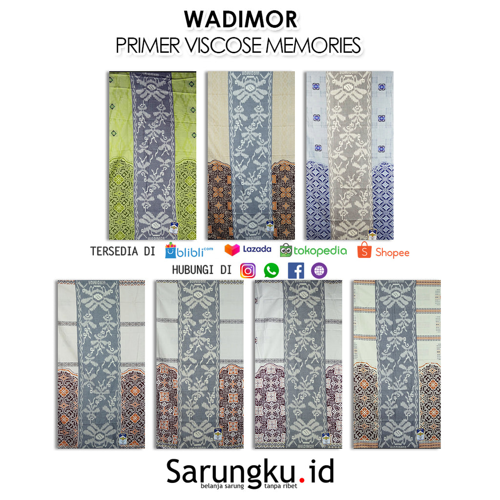 SARUNG WADIMOR VISCOSE MEMORIES ECER / GROSIR 10-PCS