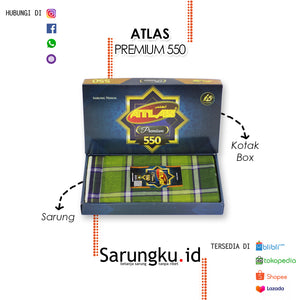 SARUNG ATLAS PREMIUM 550 ECER/GROSIR-10PCS