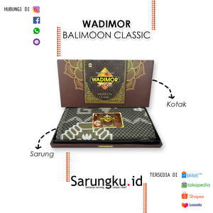 SARUNG WADIMOR MOTIF BALIMOON CLASSIC ECER/GROSIR 10-PCS