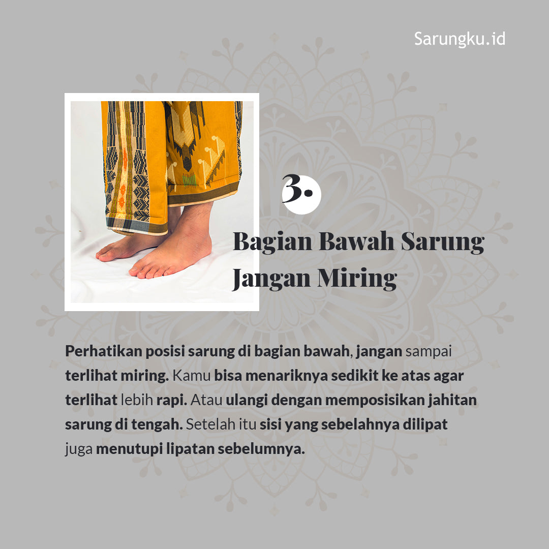 tips pake sarung
