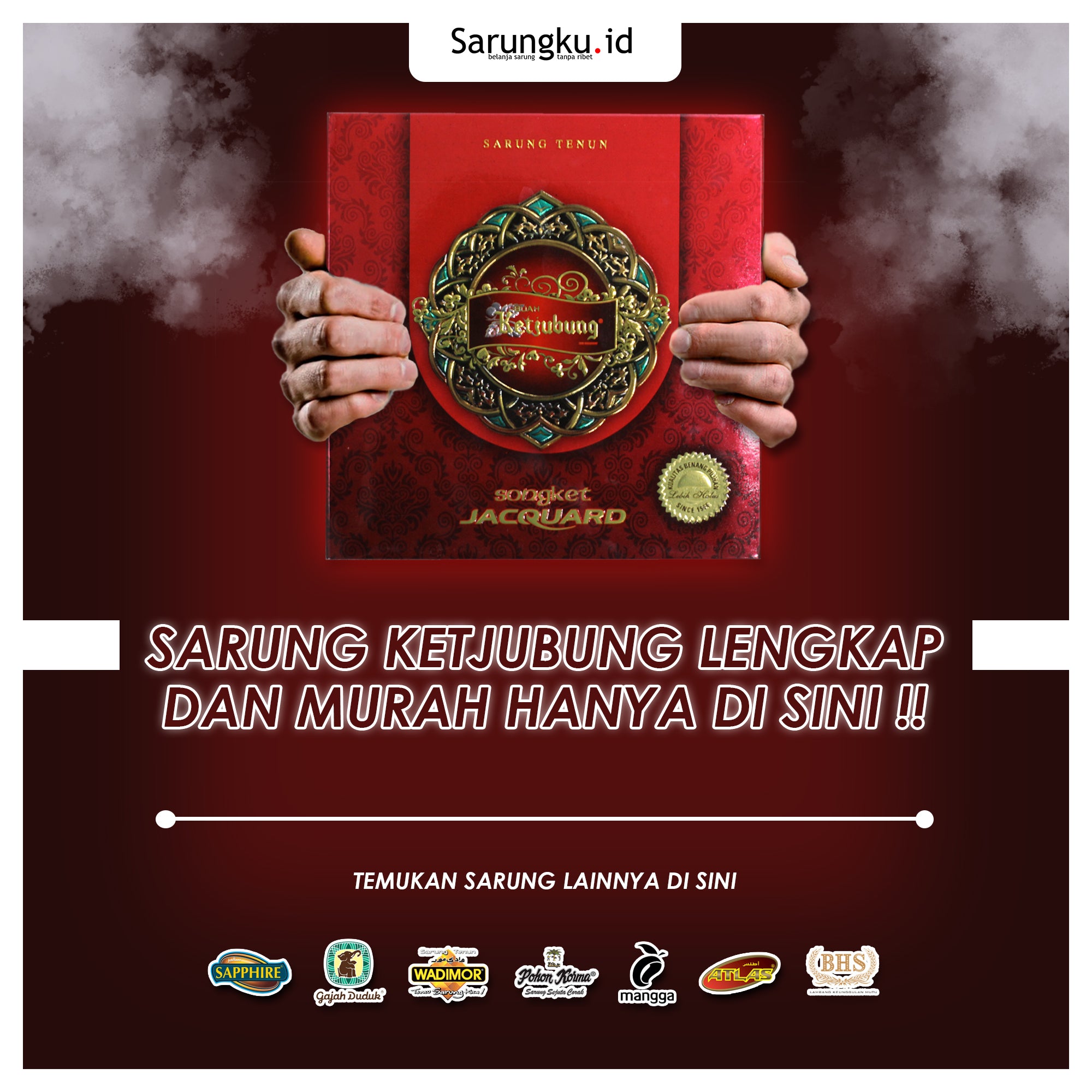 Sarung Ketjubung Red