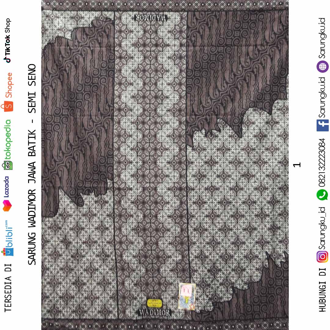 SARUNG WADIMOR JAWA BATIK MOTIF SEMI SENO ECER/GROSIR 10PCS