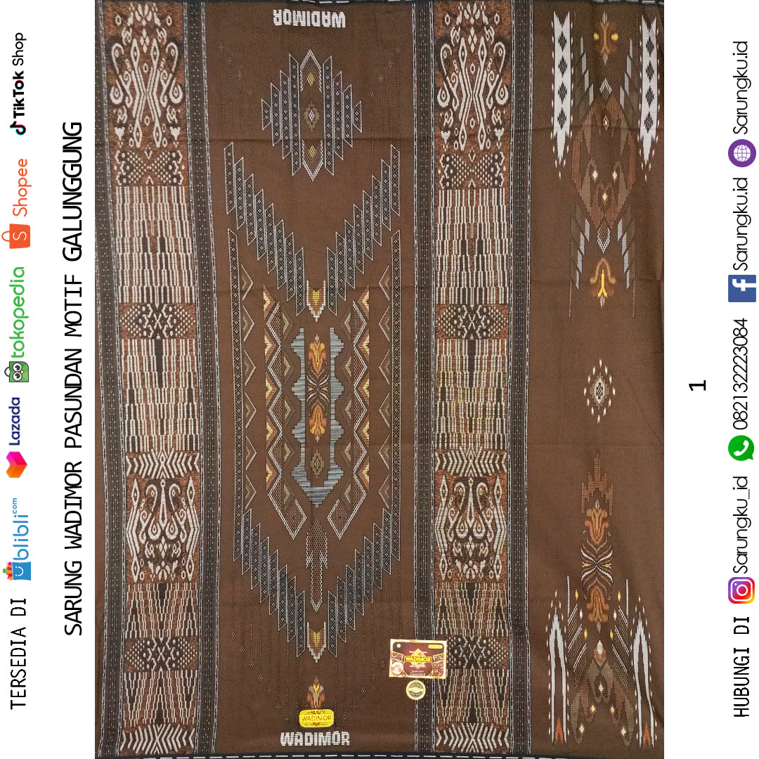SARUNG WADIMOR PASUNDAN MOTIF GALUNGGUNG