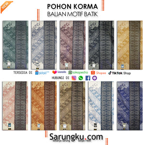 SARUNG POHON KORMA GOLD BALIAN BATIK ECER / GROSIR 10-PCS