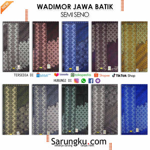 SARUNG WADIMOR JAWA BATIK MOTIF SEMI SENO ECER/GROSIR 10PCS