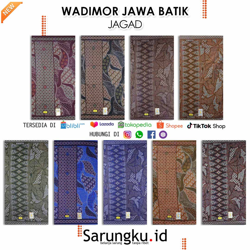 WADIMOR JAWA BATIK MOTIF JAGAD ECER/GROSIR 10PCS