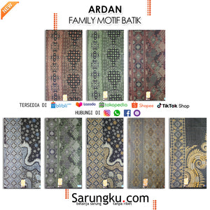 SARUNG ARDAN FAMILY BATIK ECER /GROSIR 10PCS