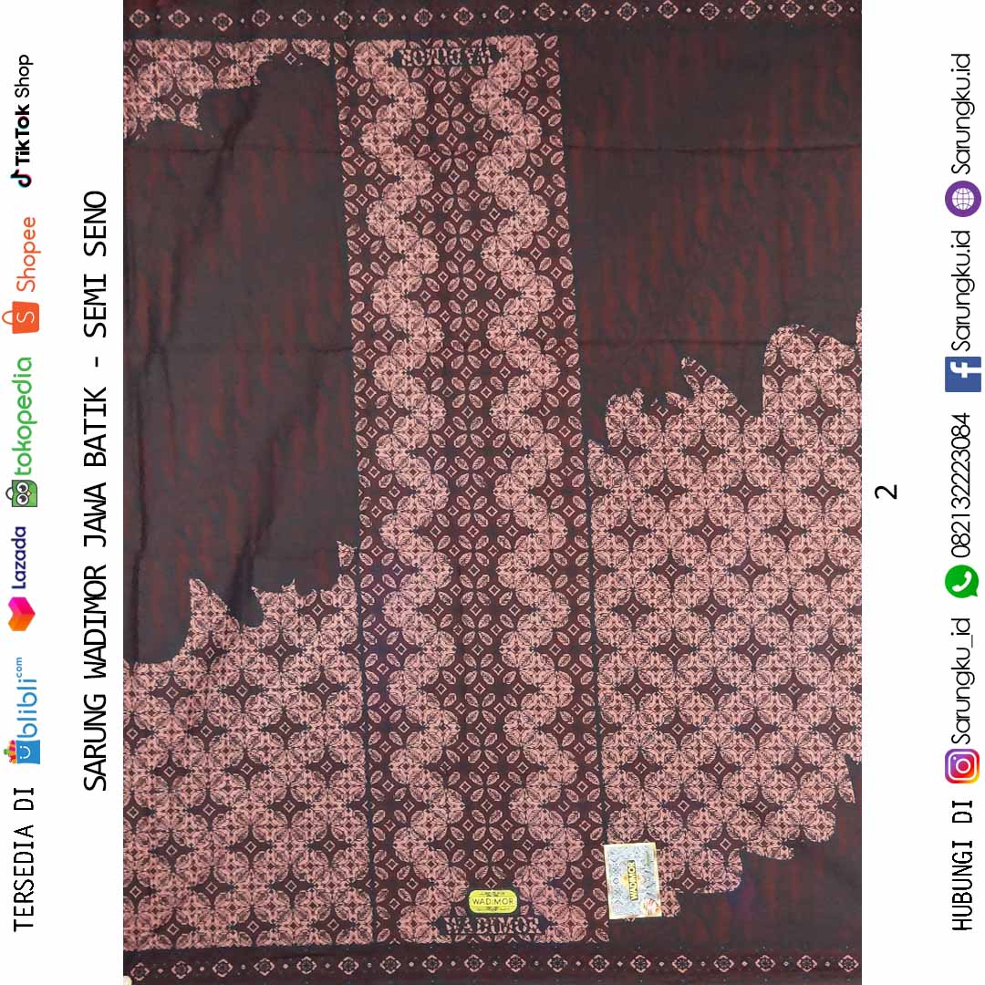 SARUNG WADIMOR JAWA BATIK MOTIF SEMI SENO ECER/GROSIR 10PCS