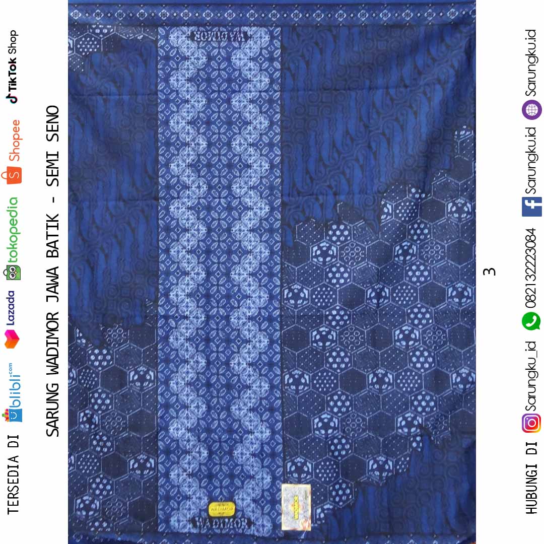 SARUNG WADIMOR JAWA BATIK MOTIF SEMI SENO ECER/GROSIR 10PCS