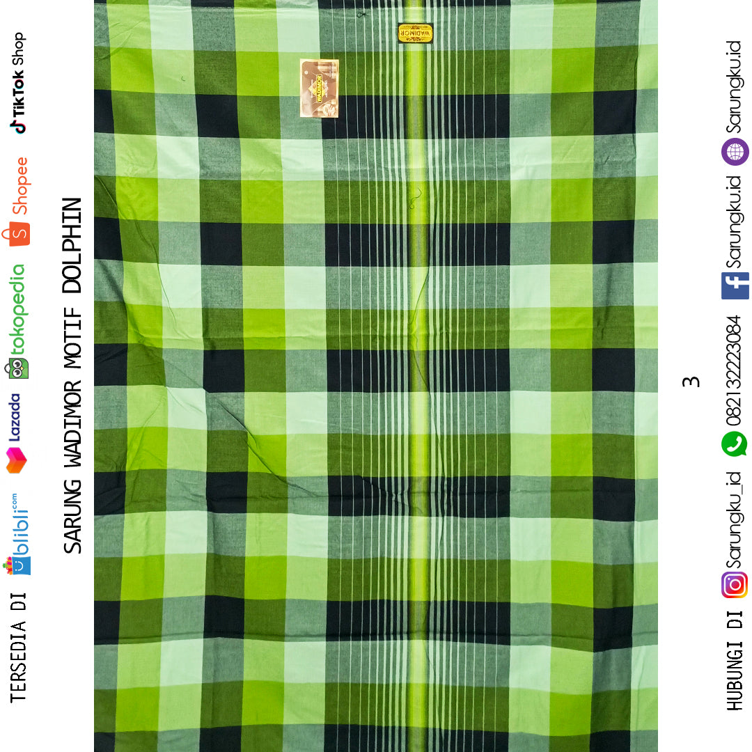 SARUNG WADIMOR MOTIF DOLPHIN ECER/GROSIR MIN 10PCS