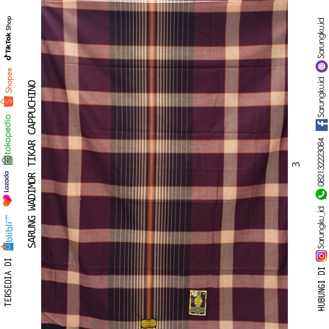 SARUNG WADIMOR TIKAR CAPPUCINO ECER/GROSIR 10PCS