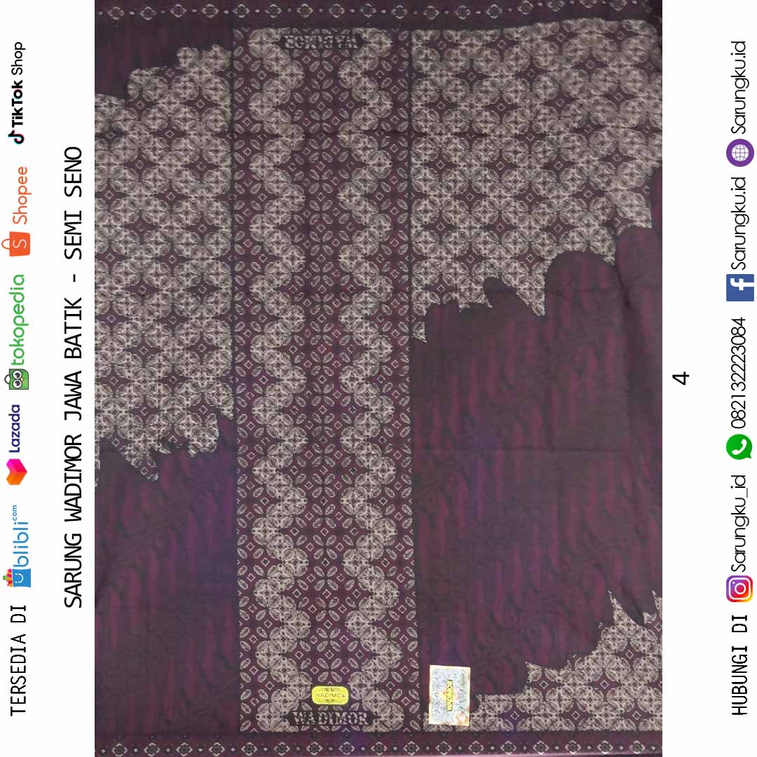 SARUNG WADIMOR JAWA BATIK MOTIF SEMI SENO ECER/GROSIR 10PCS