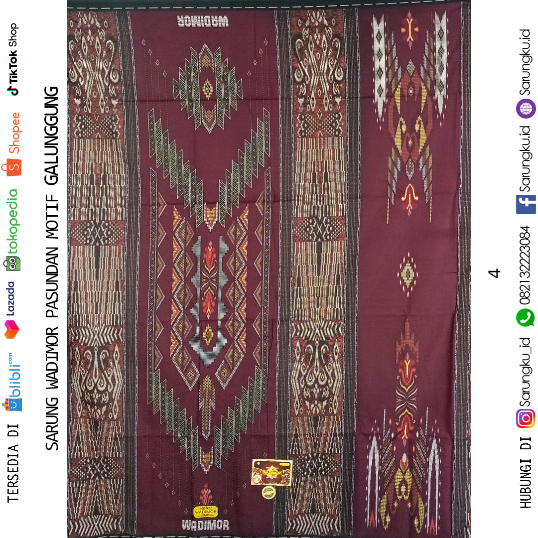 SARUNG WADIMOR PASUNDAN MOTIF GALUNGGUNG