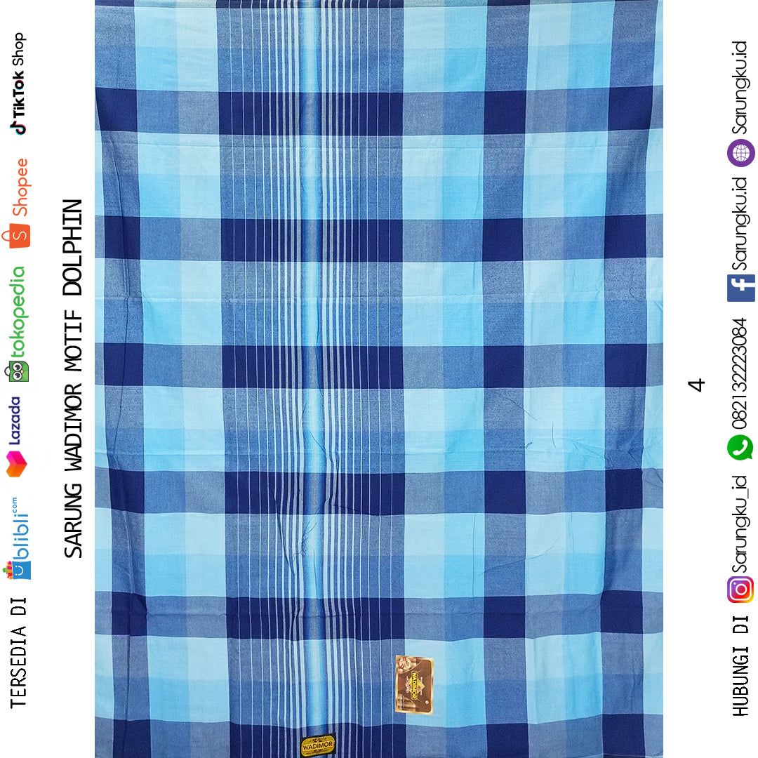 SARUNG WADIMOR MOTIF DOLPHIN ECER/GROSIR MIN 10PCS
