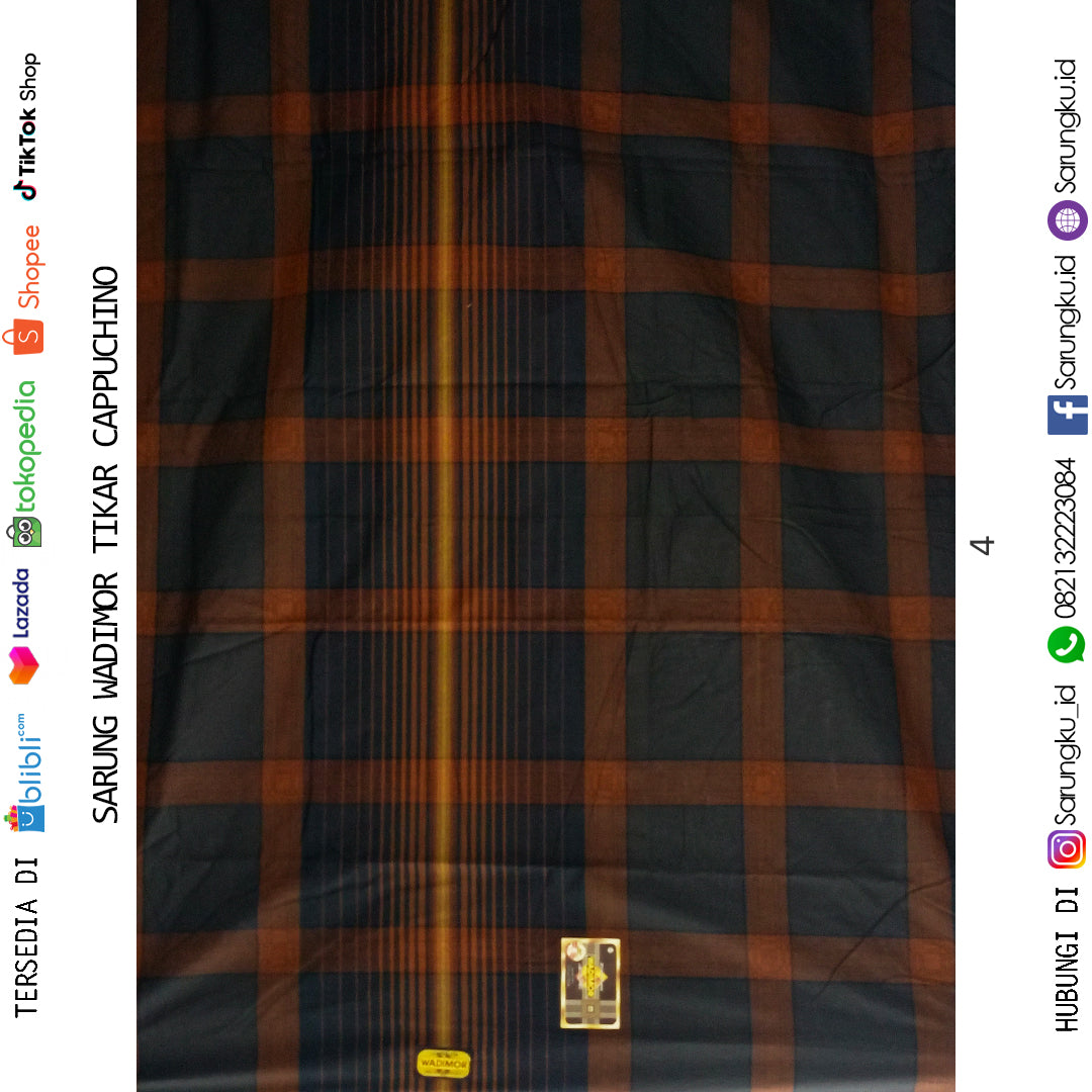 SARUNG WADIMOR TIKAR CAPPUCINO ECER/GROSIR 10PCS