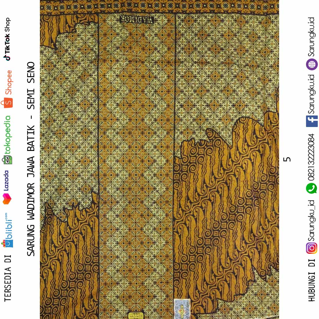 SARUNG WADIMOR JAWA BATIK MOTIF SEMI SENO ECER/GROSIR 10PCS