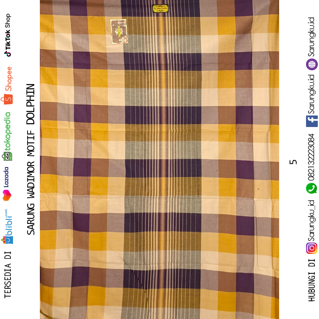 SARUNG WADIMOR MOTIF DOLPHIN ECER/GROSIR MIN 10PCS