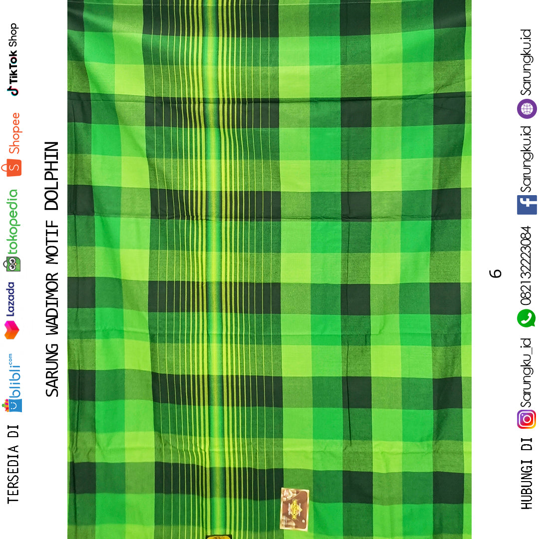 SARUNG WADIMOR MOTIF DOLPHIN ECER/GROSIR MIN 10PCS