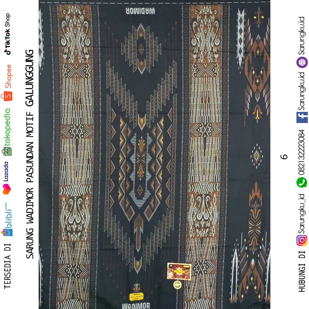 SARUNG WADIMOR PASUNDAN MOTIF GALUNGGUNG