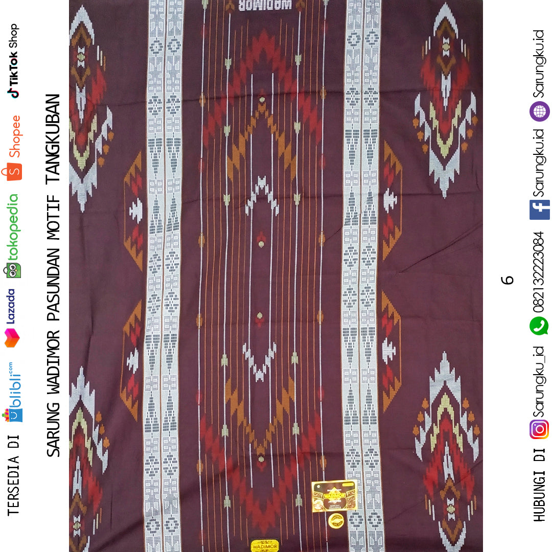 SARUNG WADIMOR PASUNDAN MOTIF TANGKUBAN