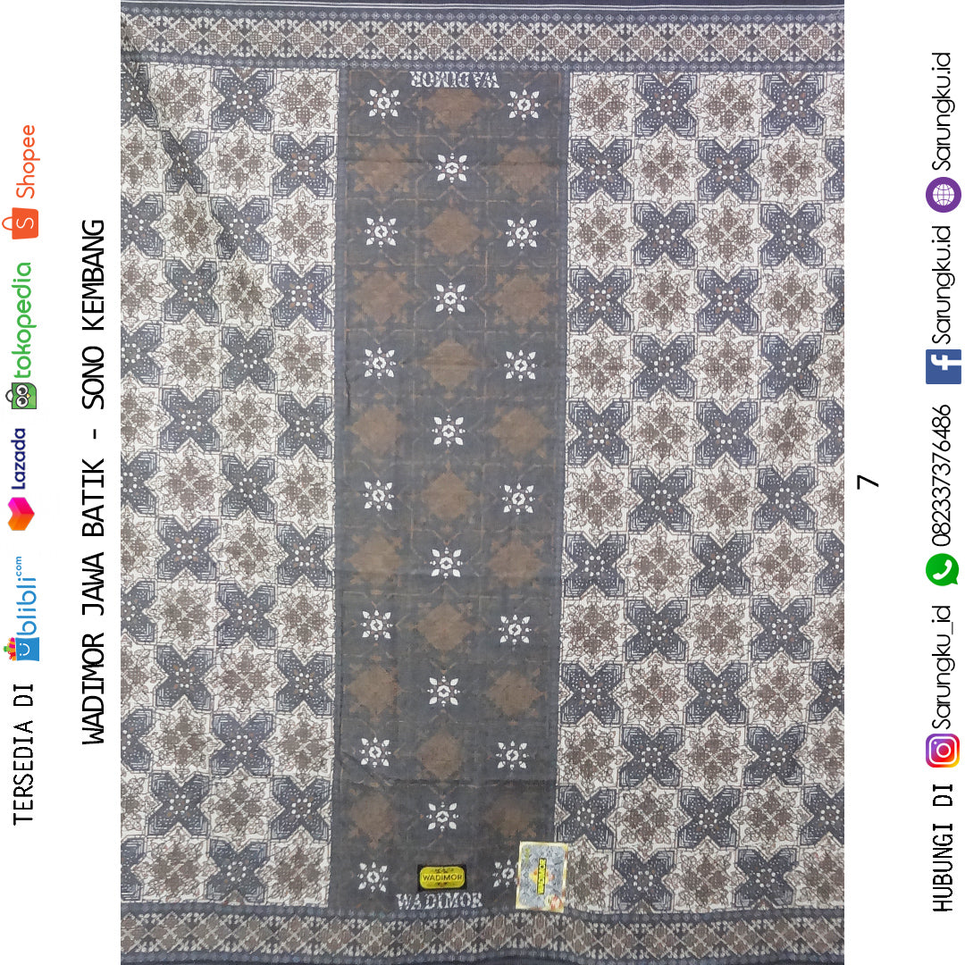 SARUNG WADIOR JAWA BATIK MOTIF SONO KEMBANG ECER/GROSIR 10PCS