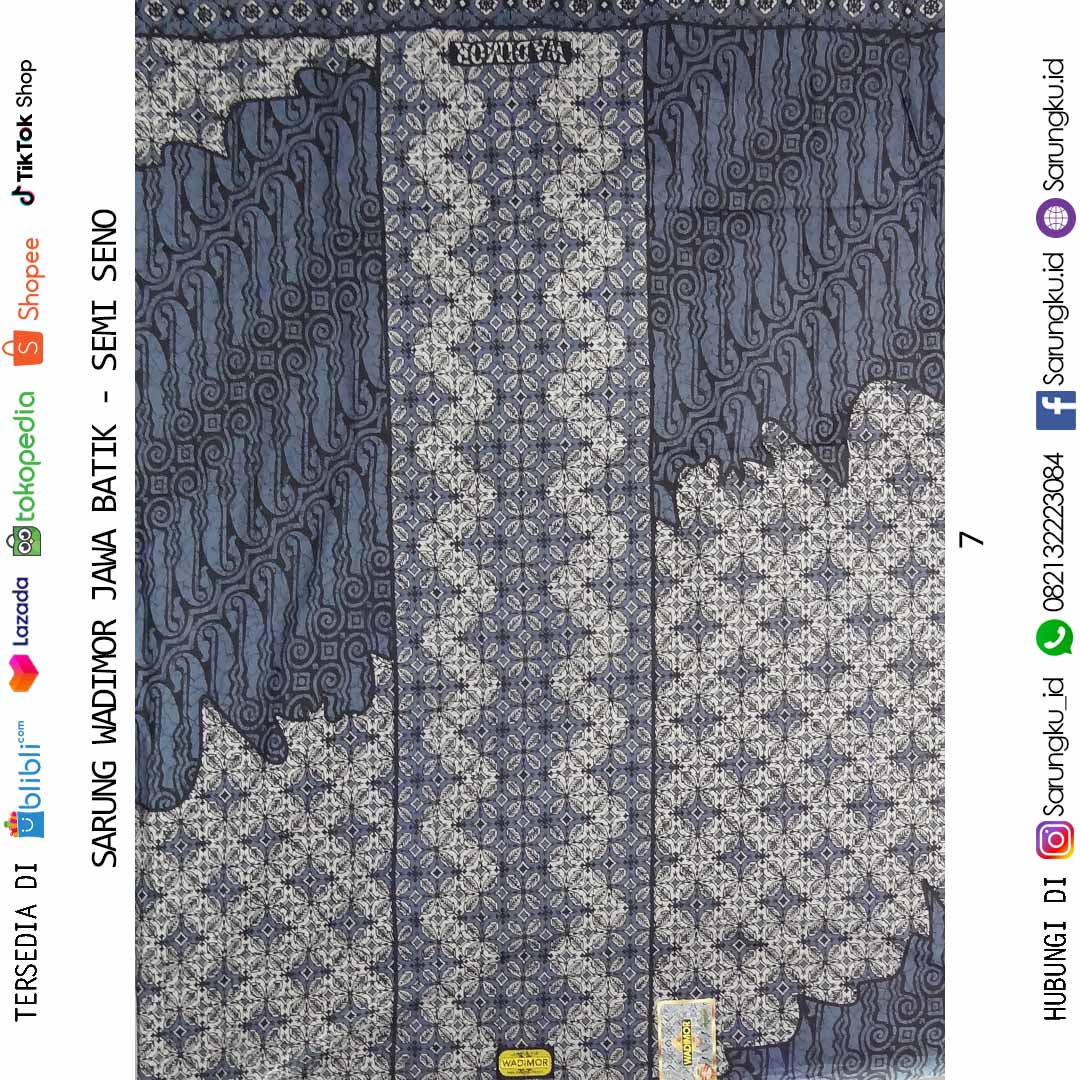 SARUNG WADIMOR JAWA BATIK MOTIF SEMI SENO ECER/GROSIR 10PCS