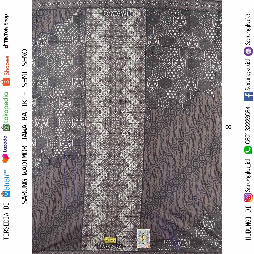 SARUNG WADIMOR JAWA BATIK MOTIF SEMI SENO ECER/GROSIR 10PCS