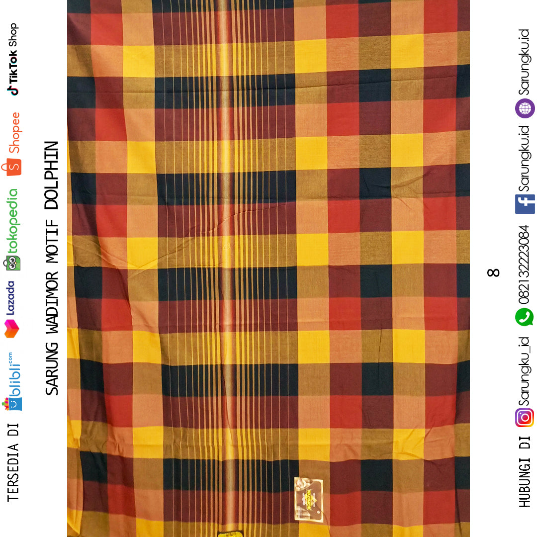 SARUNG WADIMOR MOTIF DOLPHIN ECER/GROSIR MIN 10PCS