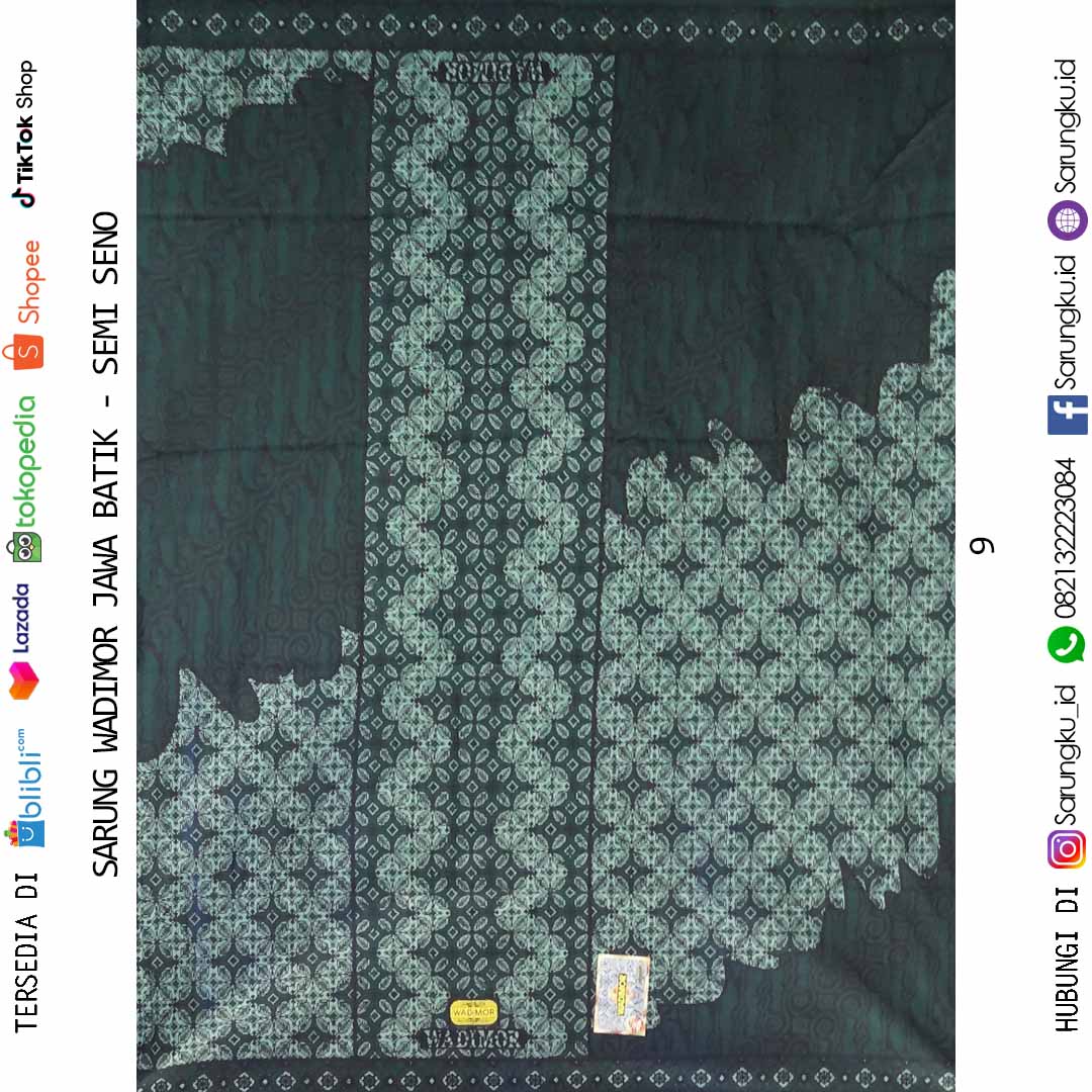 SARUNG WADIMOR JAWA BATIK MOTIF SEMI SENO ECER/GROSIR 10PCS