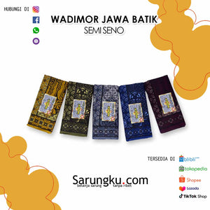 SARUNG WADIMOR JAWA BATIK MOTIF SEMI SENO ECER/GROSIR 10PCS