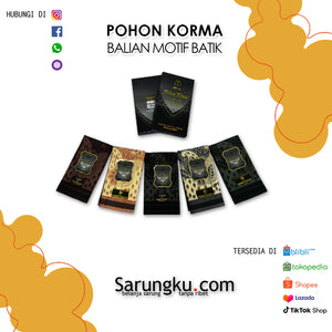 SARUNG POHON KORMA GOLD BALIAN BATIK ECER / GROSIR 10-PCS