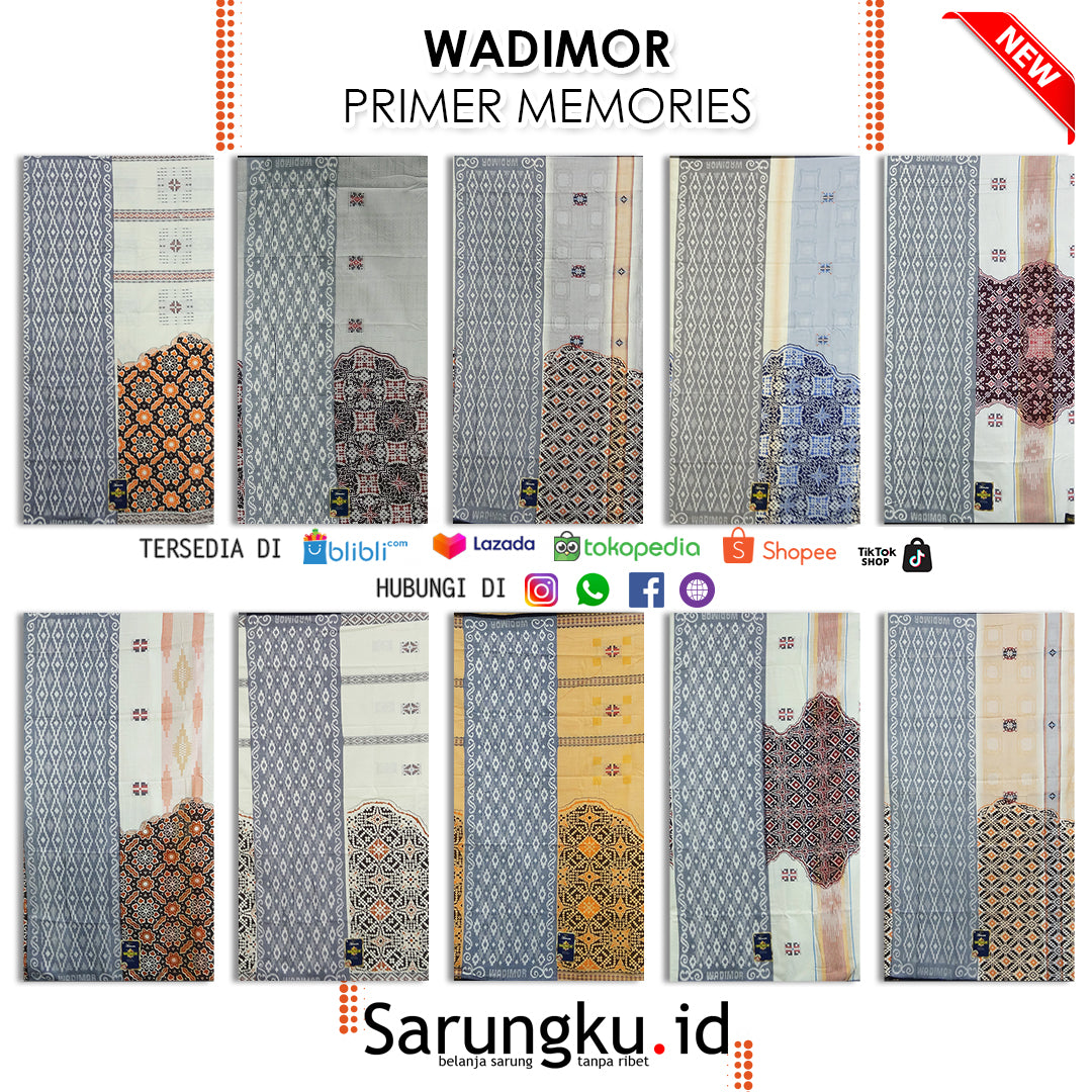SARUNG WADIMOR PRIMER MEMORIES ECER/GROSIR 10-PCS