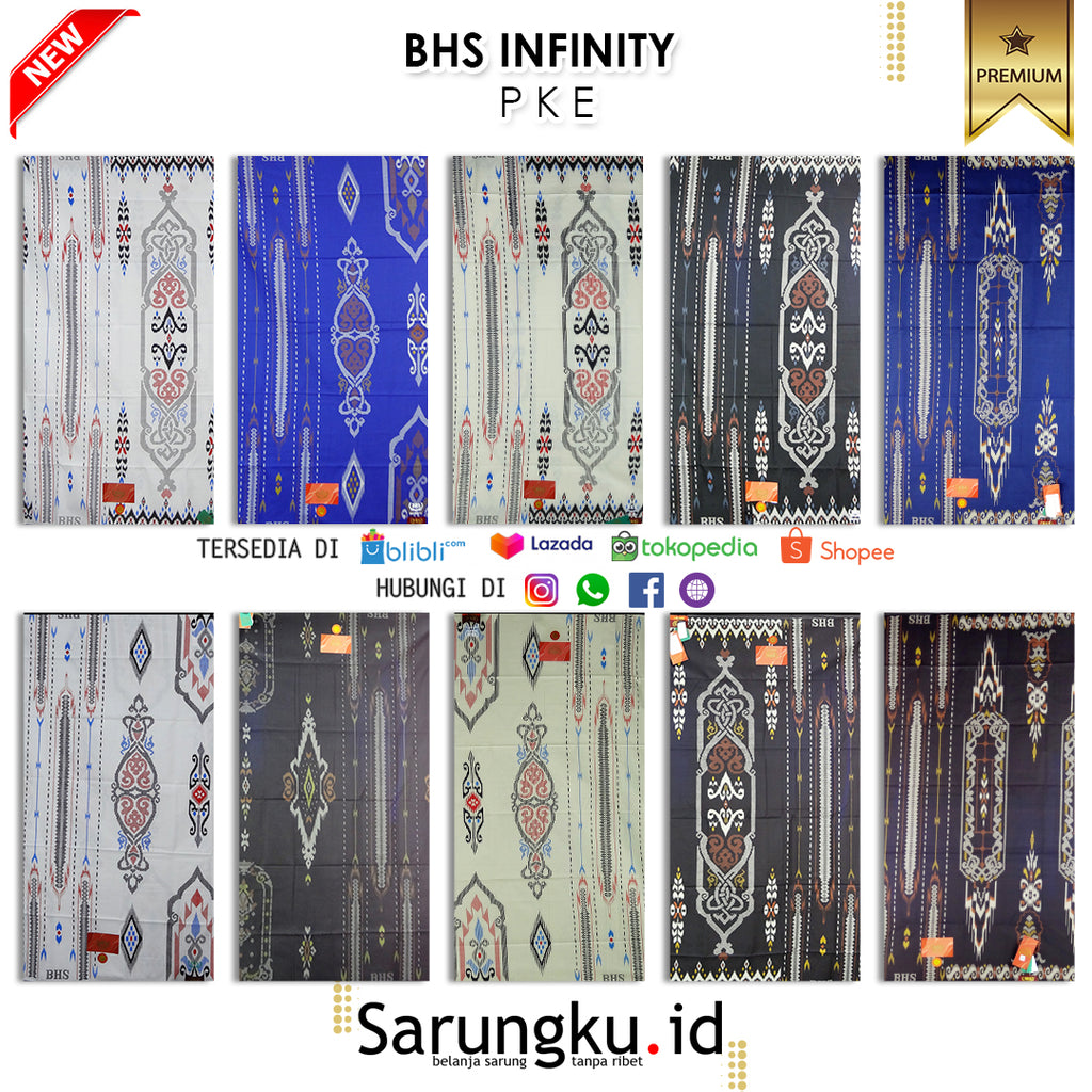 SARUNG BHS INVINITY PKE ECER/GROSIR 10PCS