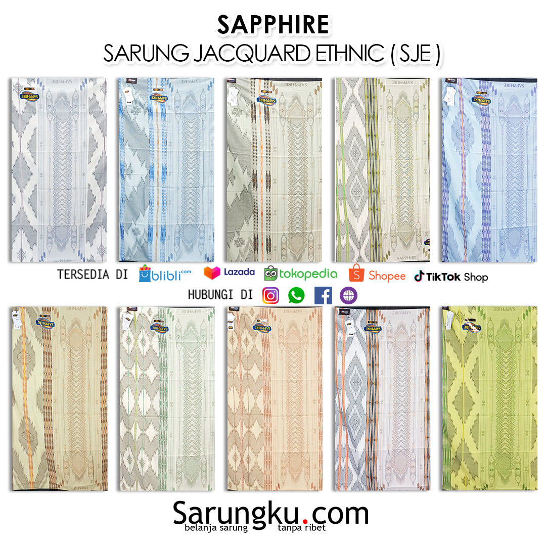 SARUNG SAPPHIRE SJE ECER/GROSIR 10PCS