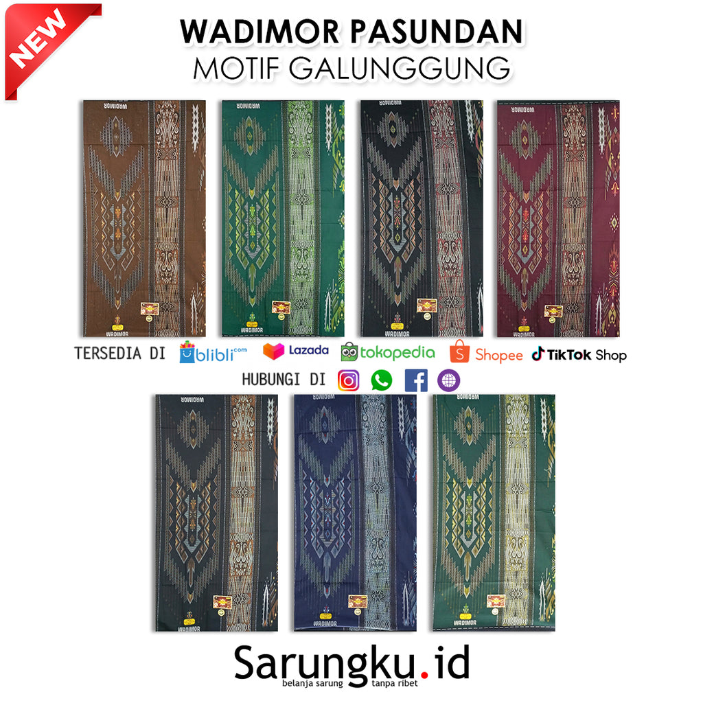SARUNG WADIMOR PASUNDAN MOTIF GALUNGGUNG