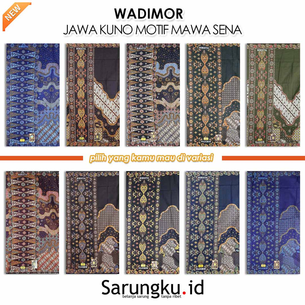 SARUNG WADIMOR JAWA KUNO NAWASENA ECER/GROSIR 10PCS
