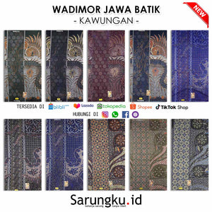 SARUNG WADIMOR JAWA BATIK KAWUNGAN ECER /GROSIR 10-PCS