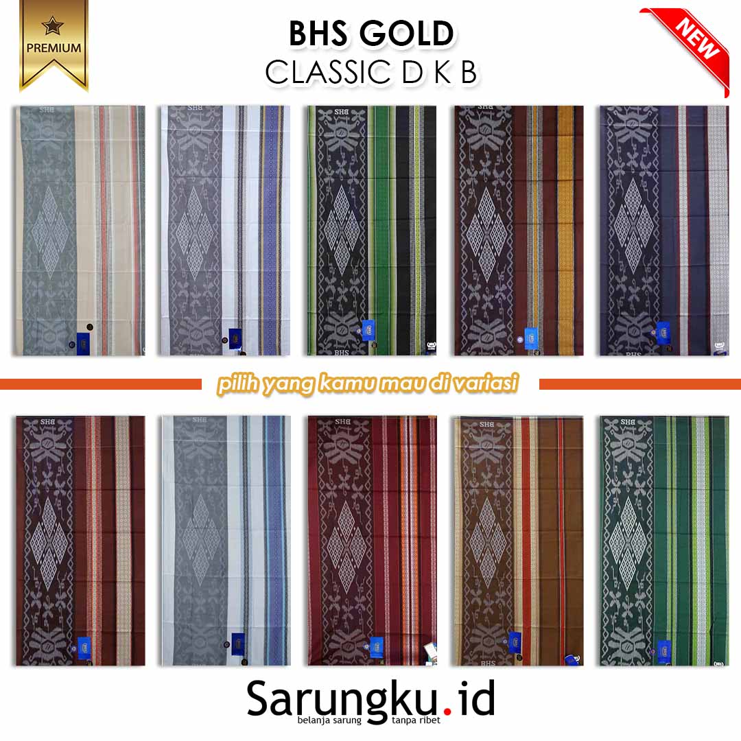 SARUNG BHS CLASSIC DKH ECER/GROSIR 10-PCS