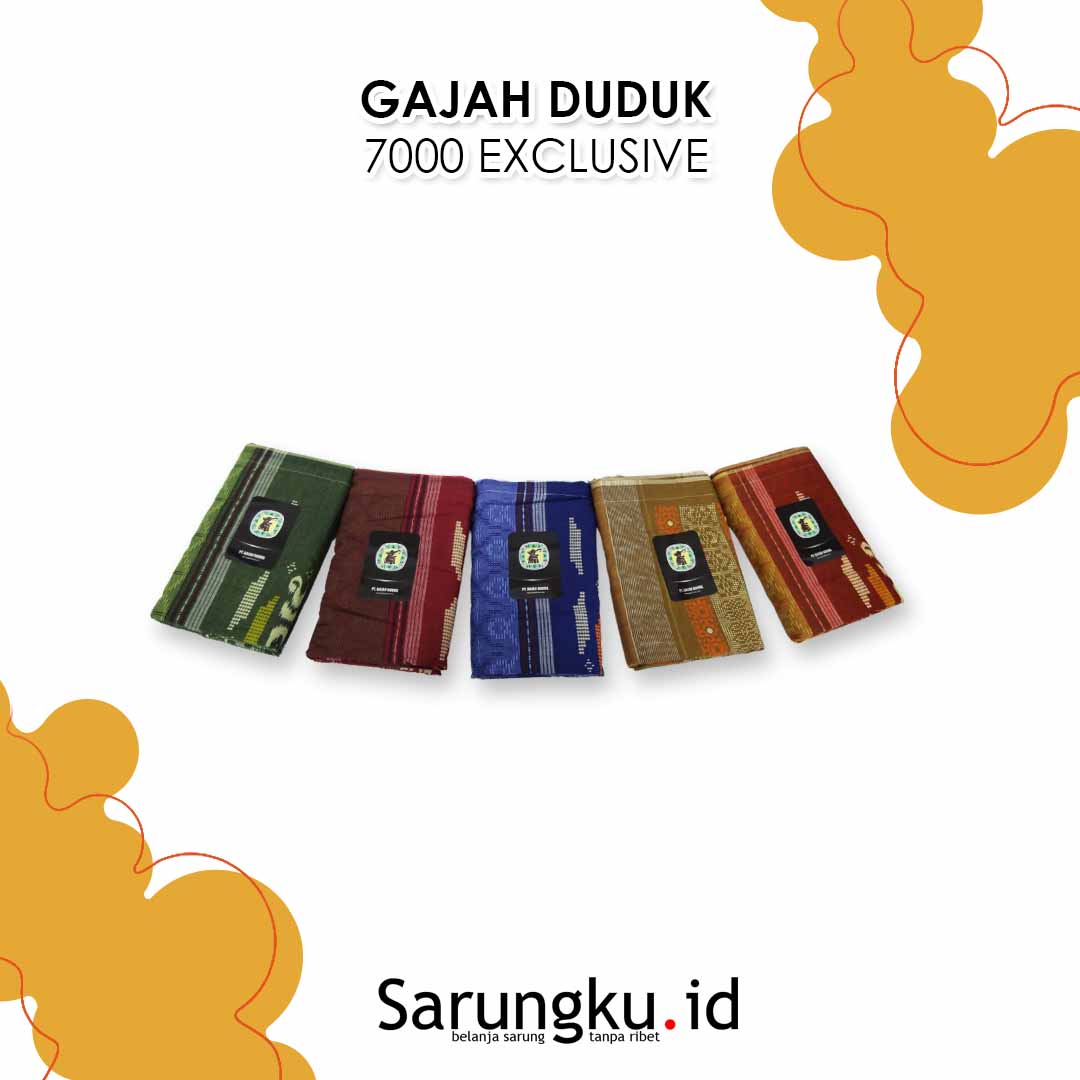 SARUNG GAJAH DUDUK 7000 EXCLUSIVE ECER/ GROSIR 10-PCS