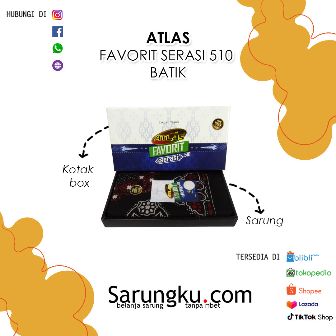 SARUNG ATLAS FAVORIT SERASI BATIK ECER / GROSIR 10-PC