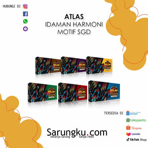 SARUNG ATLAS IDAMAN HARMONI SGD ECER / GROSIR 10-PCS