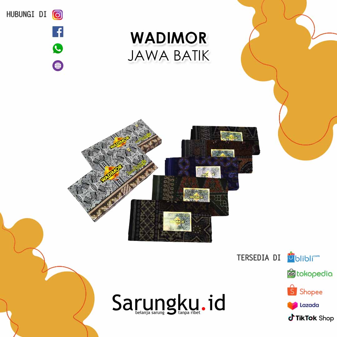 SARUNG WADIMOR JAWA BATIK ECER/GROSIR 10-PCS