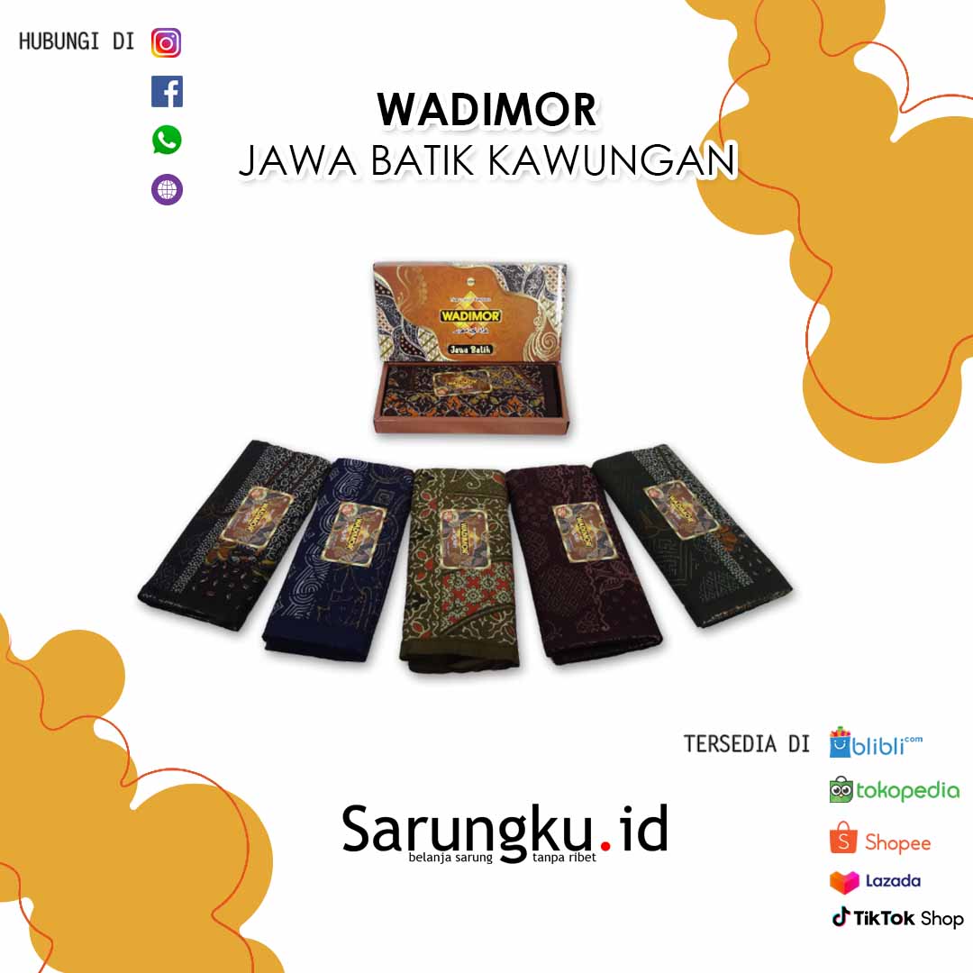 SARUNG WADIMOR JAWA BATIK KAWUNGAN ECER /GROSIR 10-PCS