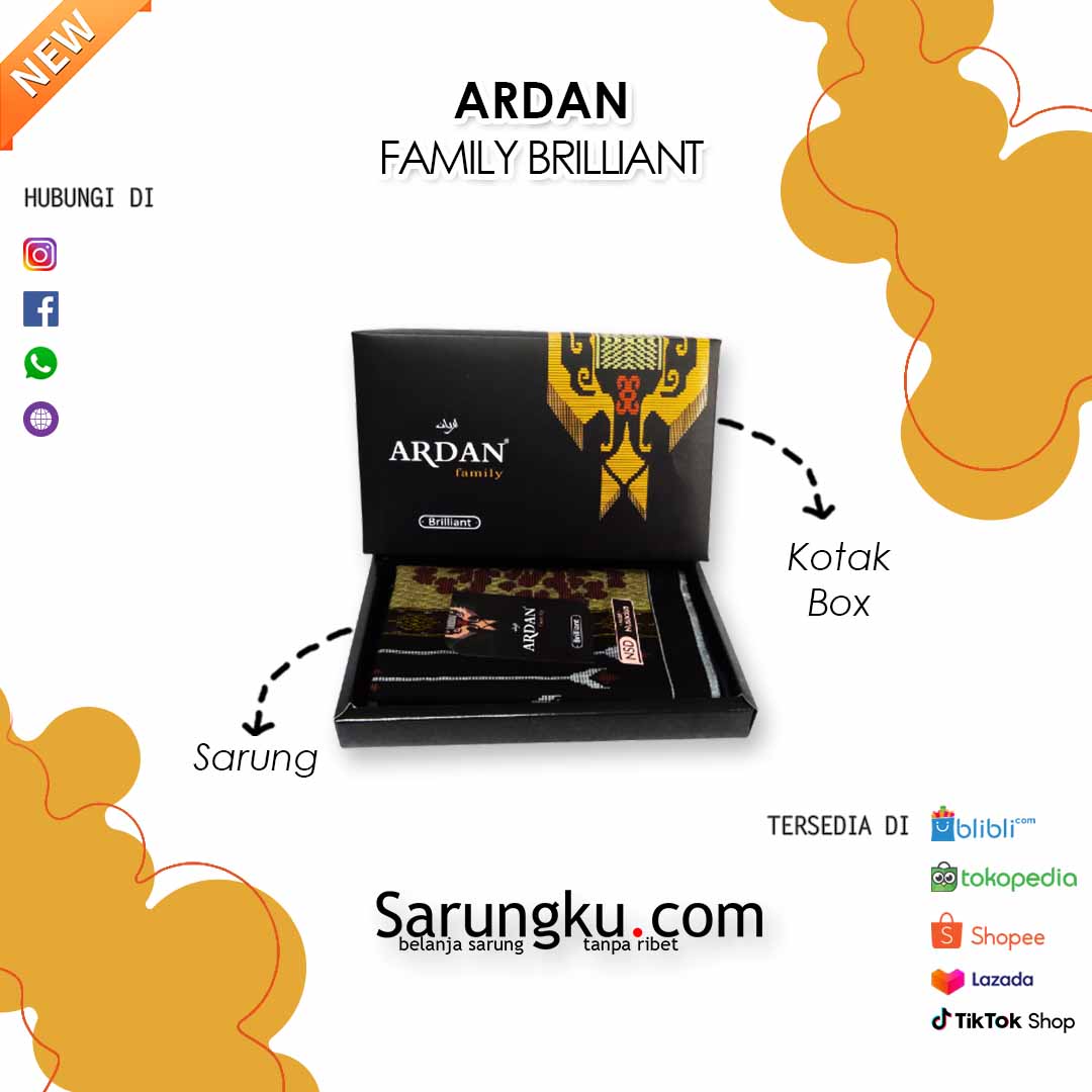 SARUNG ARDAN FAMILY BRILLIANT ECER / GROSIR 10-PCS