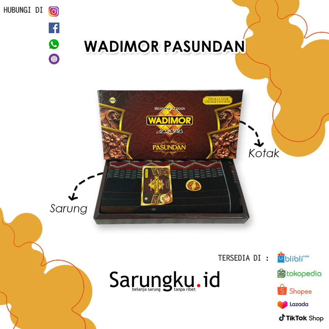 SARUNG WADIMOR PASUNDAN MOTIF TANGKUBAN