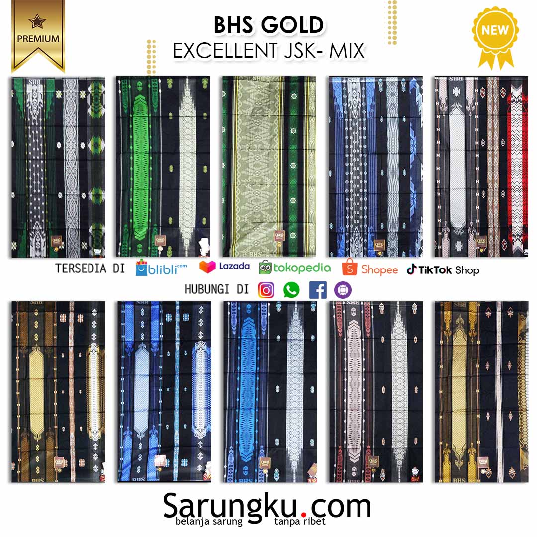 SARUNG BHS EXCELLENT JSK MIX ECER/GROSIR 10-PCS