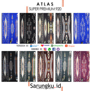 SARUNG ATLAS SUPER PREMIUM 920 ECER/GROSIR 10PCS