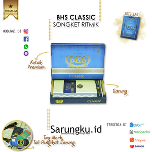 SARUNG BHS CLASSIC SONGKET RITMIK (SKT RTM) ECER/GROSIR 10-PCS